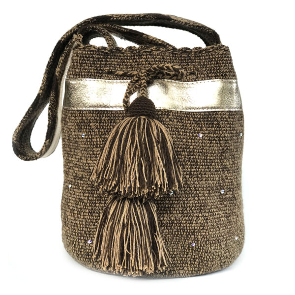 Mochila wayuu - Brown and leather