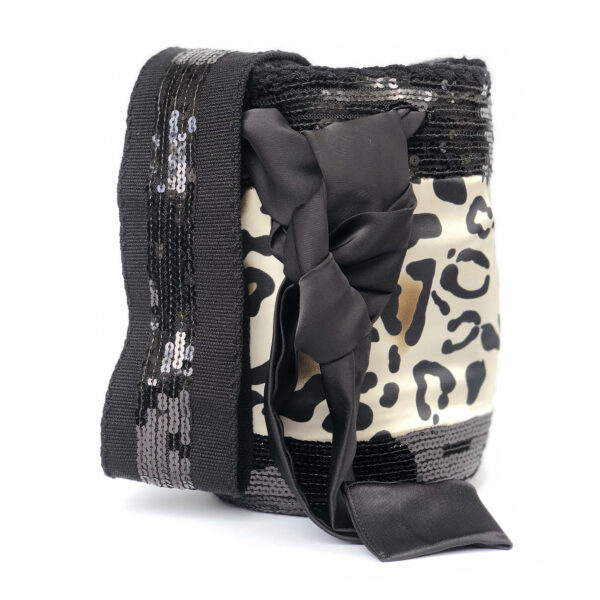 Mochila Negra- Animal Print